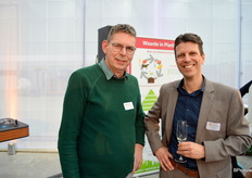 Peter Duijvestijn van de gelijknamige kwekerij Duijvestijn Tomaten en Marcel Barten van Rijk Zwaan